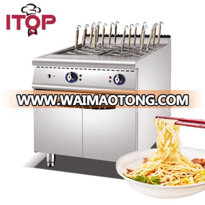 12 basket automatic commercial electric Pasta Cooker with cabinet