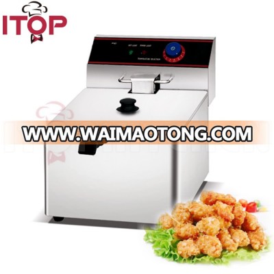 Commercial Industrial Small Deep Fryer Electric Fryer Single Double Tank Stainless Steel machine